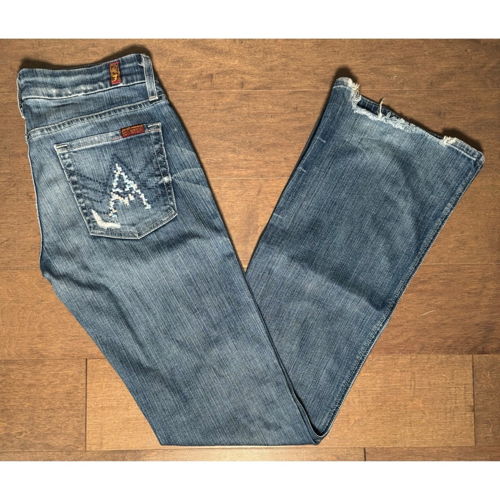 7 For All Mankind A Pocket Low/Mid Rise Jeans